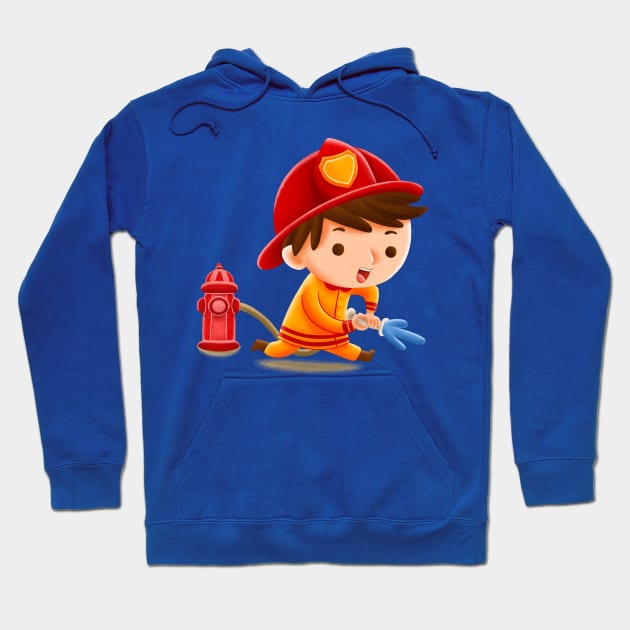 Kids Firefighter Hoodie by MEDZ